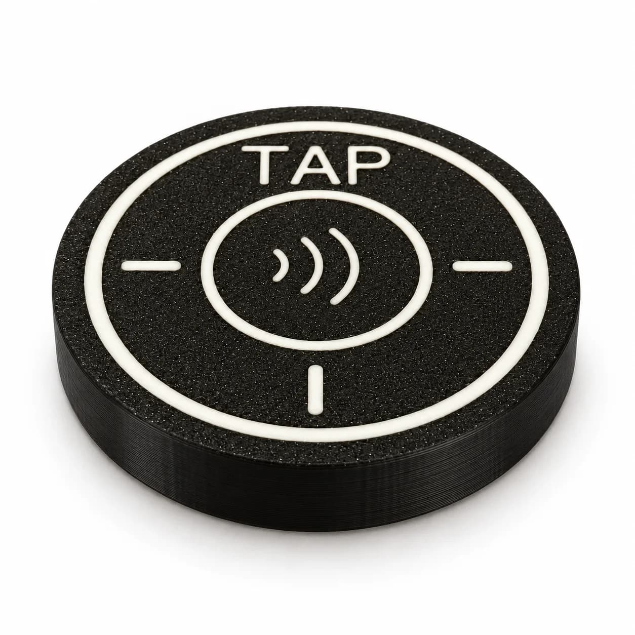 Tip Puck on a white studio background